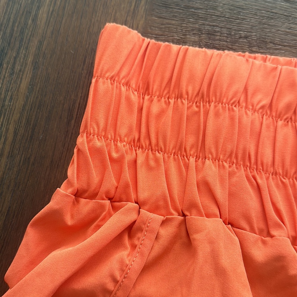 Women's Orange Shorts - Picture 4 of 4